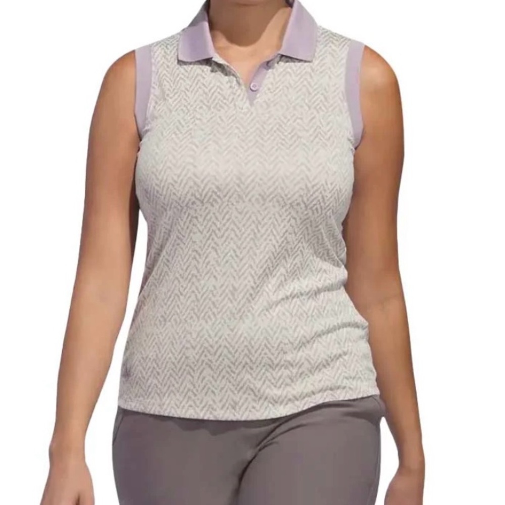 Adidas Women's Purple and Cream Tank Top